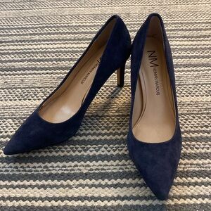 Neiman Marcus blue heels